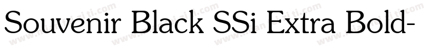 Souvenir Black SSi Extra Bold字体转换